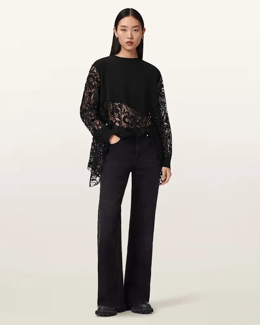 Malorie Asymmetrical Long Sleeve Top