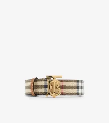 Check TB Belt in Archive beige/light gold