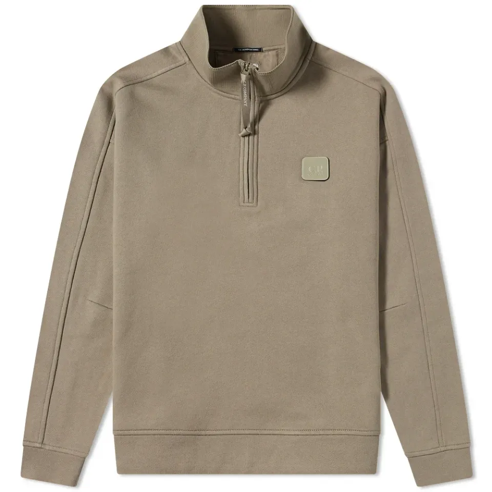 Metropolis Patch Logo Quarter Zip Sweat