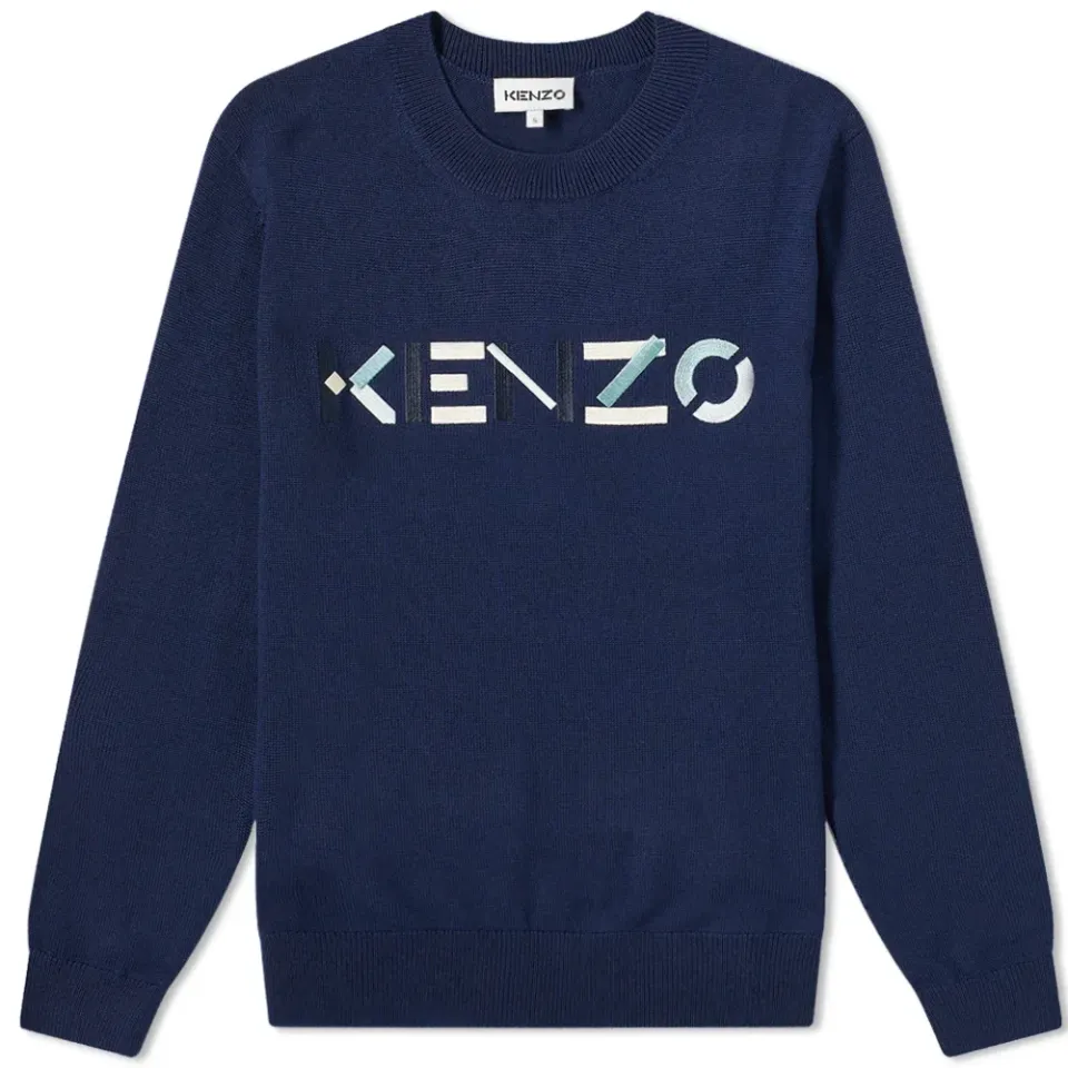 Embroidered Logo Crew Knit