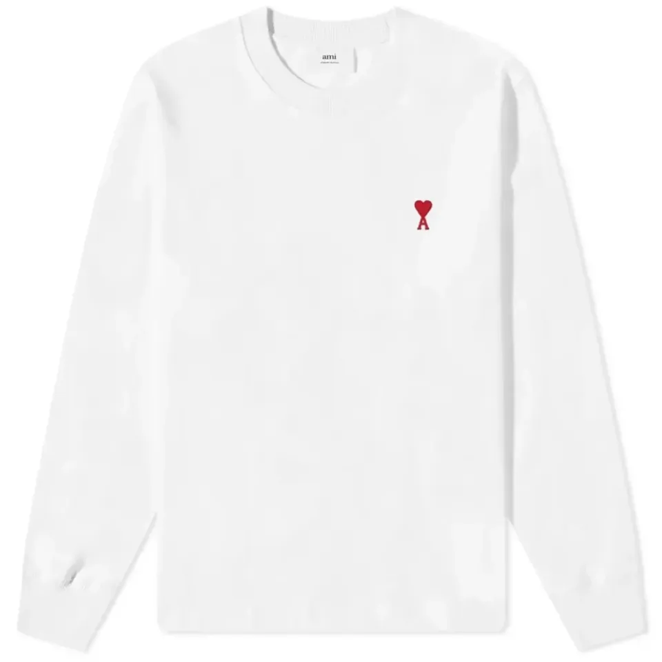 AMI Long Sleeve Small A Heart T-Shirt