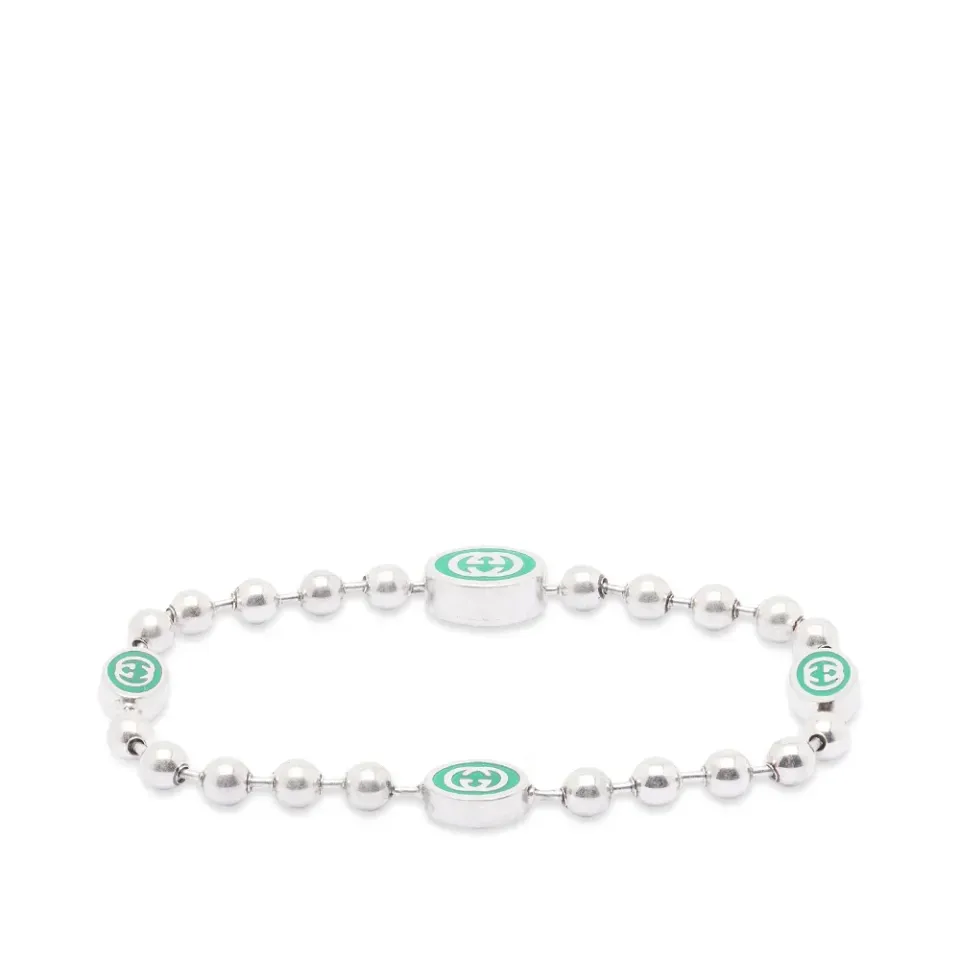 Gucci Interlocking G Enamel Boule Bracelet