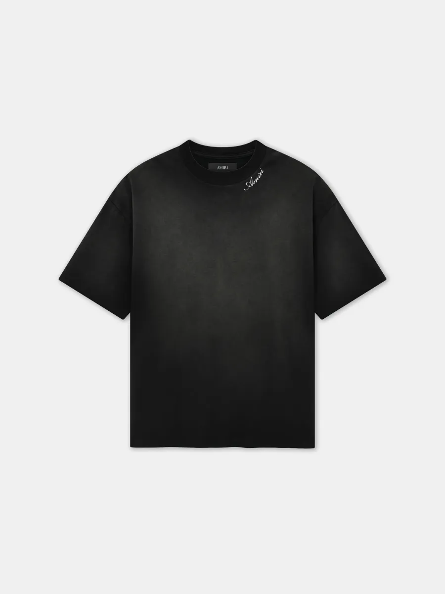 SCRIPT TEE - Black