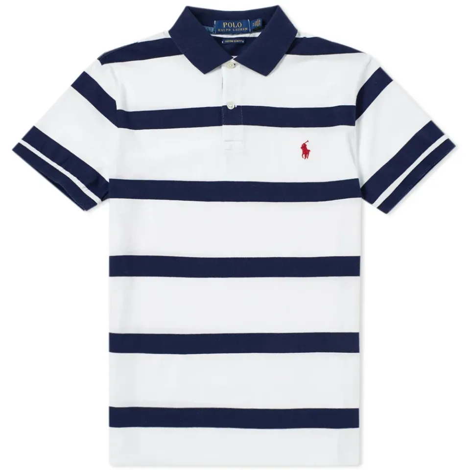 Custom Fit Stripe Polo