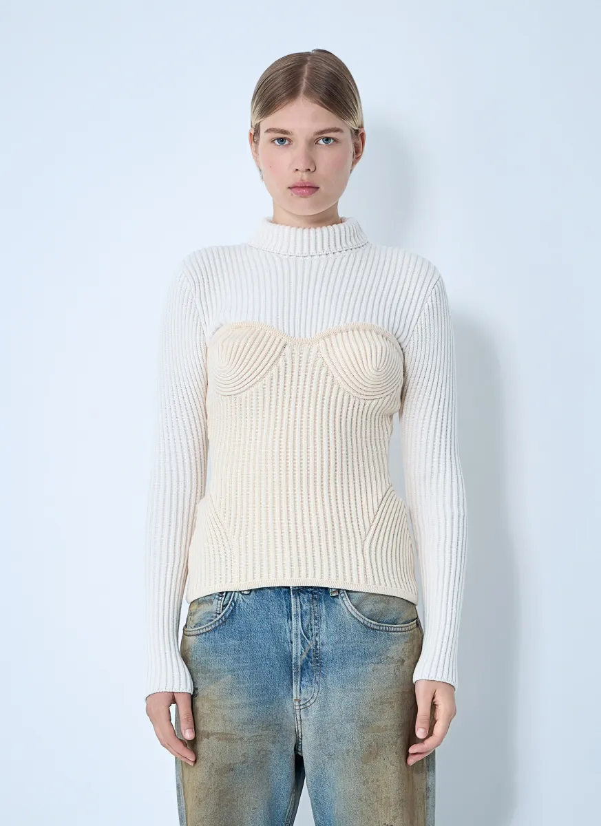 Ribbed Wool Sweater