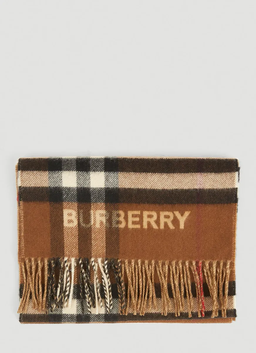 Giant Check Lateral Split Scarf