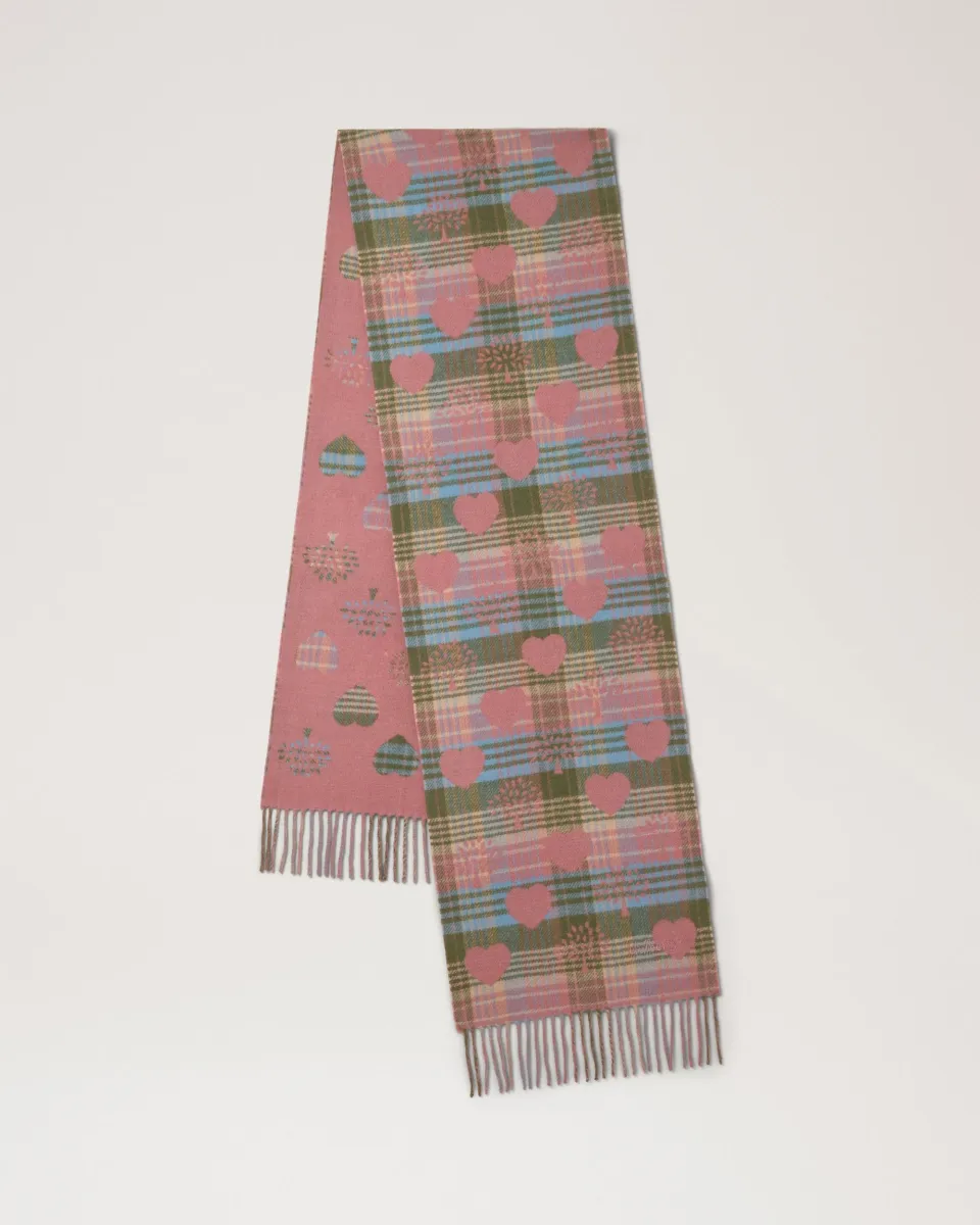 Heritage Check & Heart Scarf