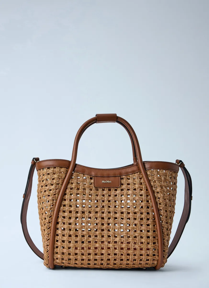 Woven Leather Tote Bag