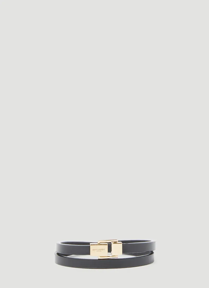 Logo Engraved Wraparound Bracelet