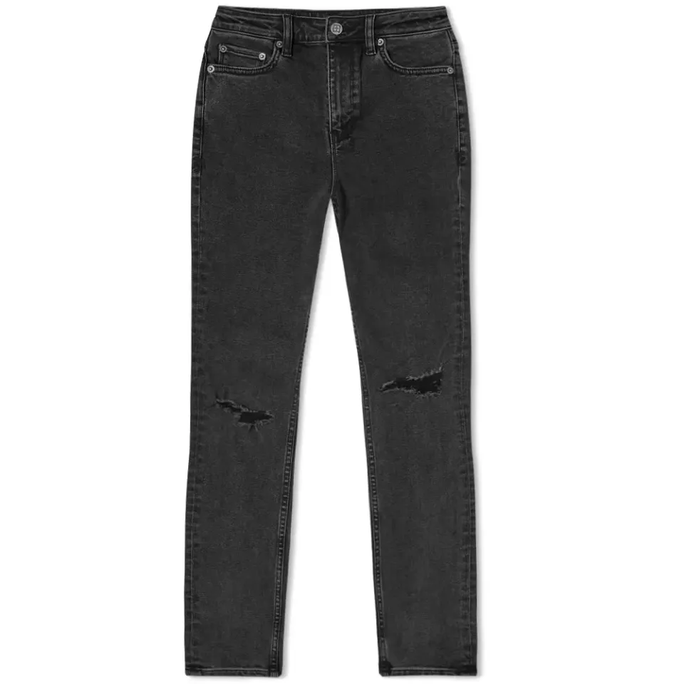 High N Wasted Ripped Knee Skinny Jeans