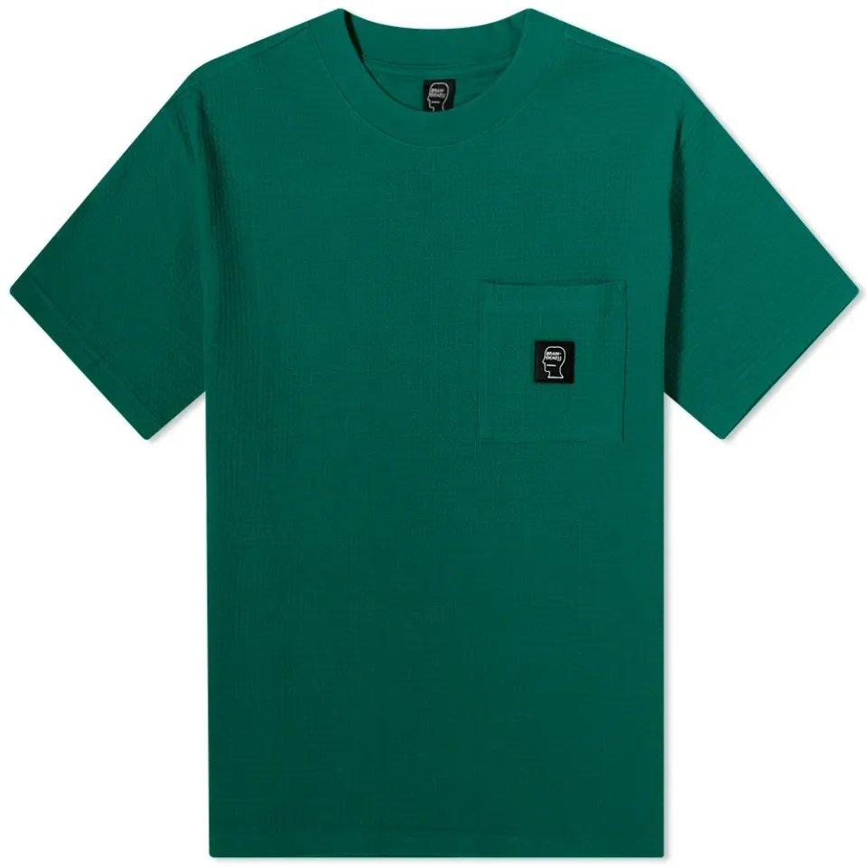 Waffle Knit Mockneck T-Shirt
