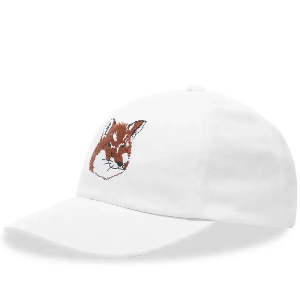 Maison Kitsuné Large Fox Head Embroidery 6P Cap