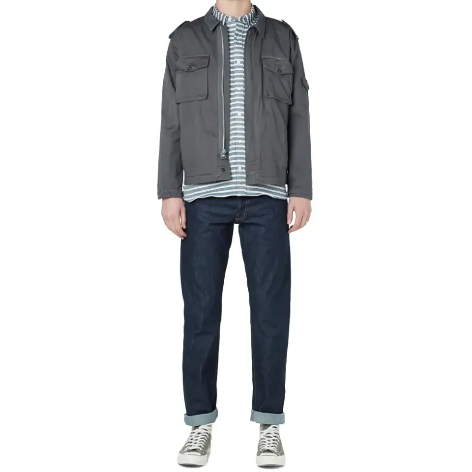 Button Down Twill Stripe Shirt