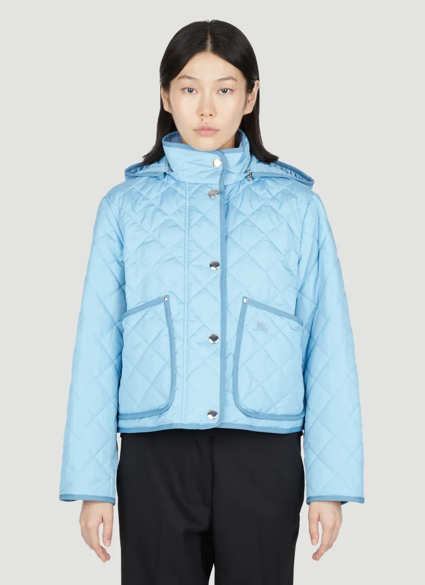 Diamond Qulted Cropped Jacket