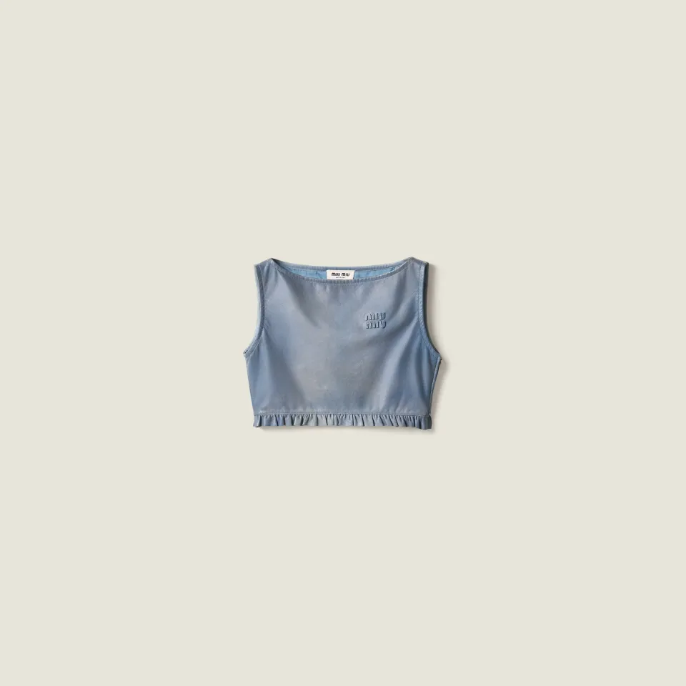 Nappa leather top