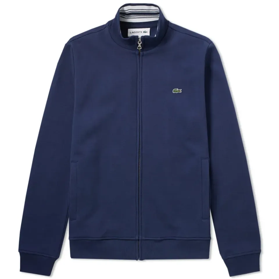 Pique Zip Track Top