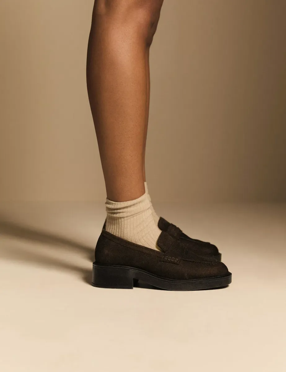 Leather Chunky Loafers