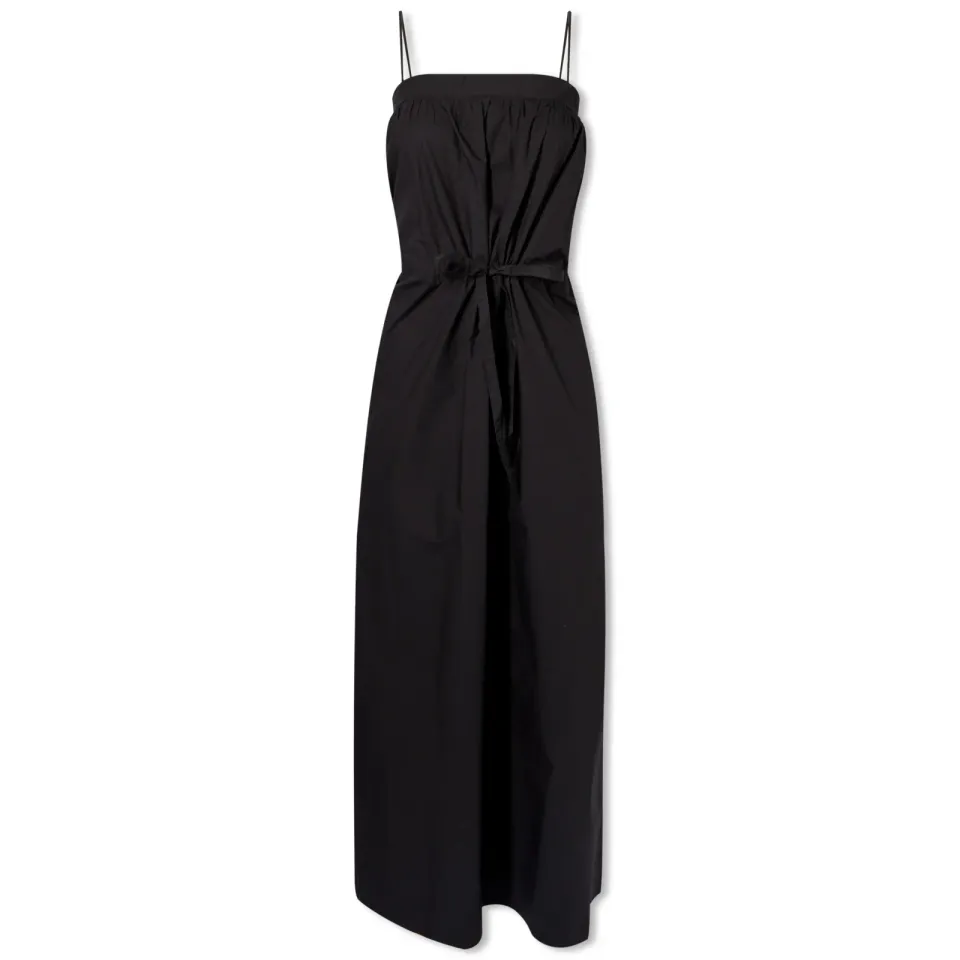 Cotton Poplin Maxi Strap Dress