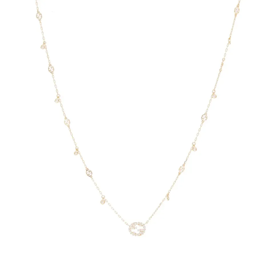 Gucci Interlocking G Diamond Necklace