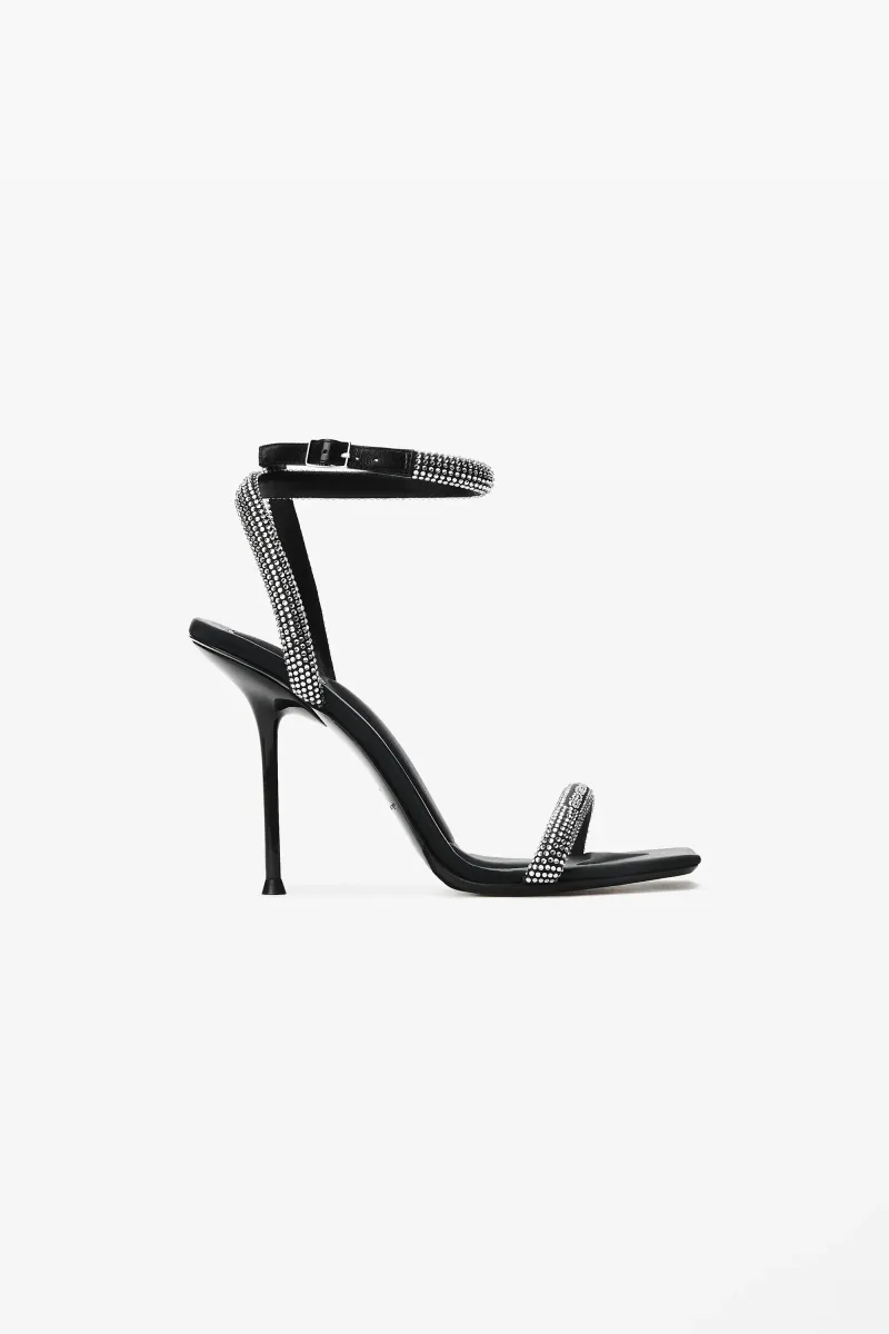 JULIE CRYSTAL HOTFIX ANKLE STRAP SANDAL