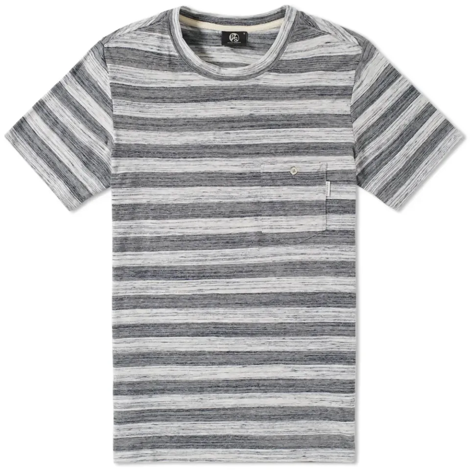 Faded Stripe Pocket Tee