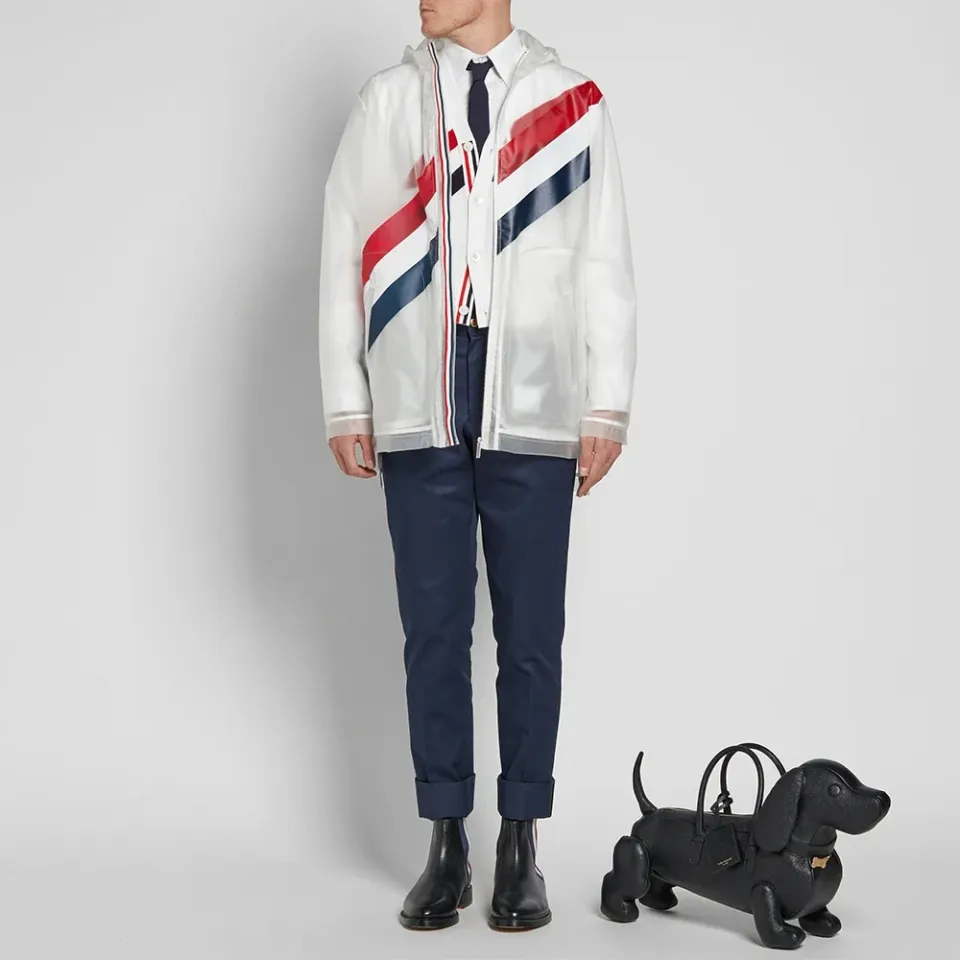 Diagonal Stripe Transluscent Windrunner