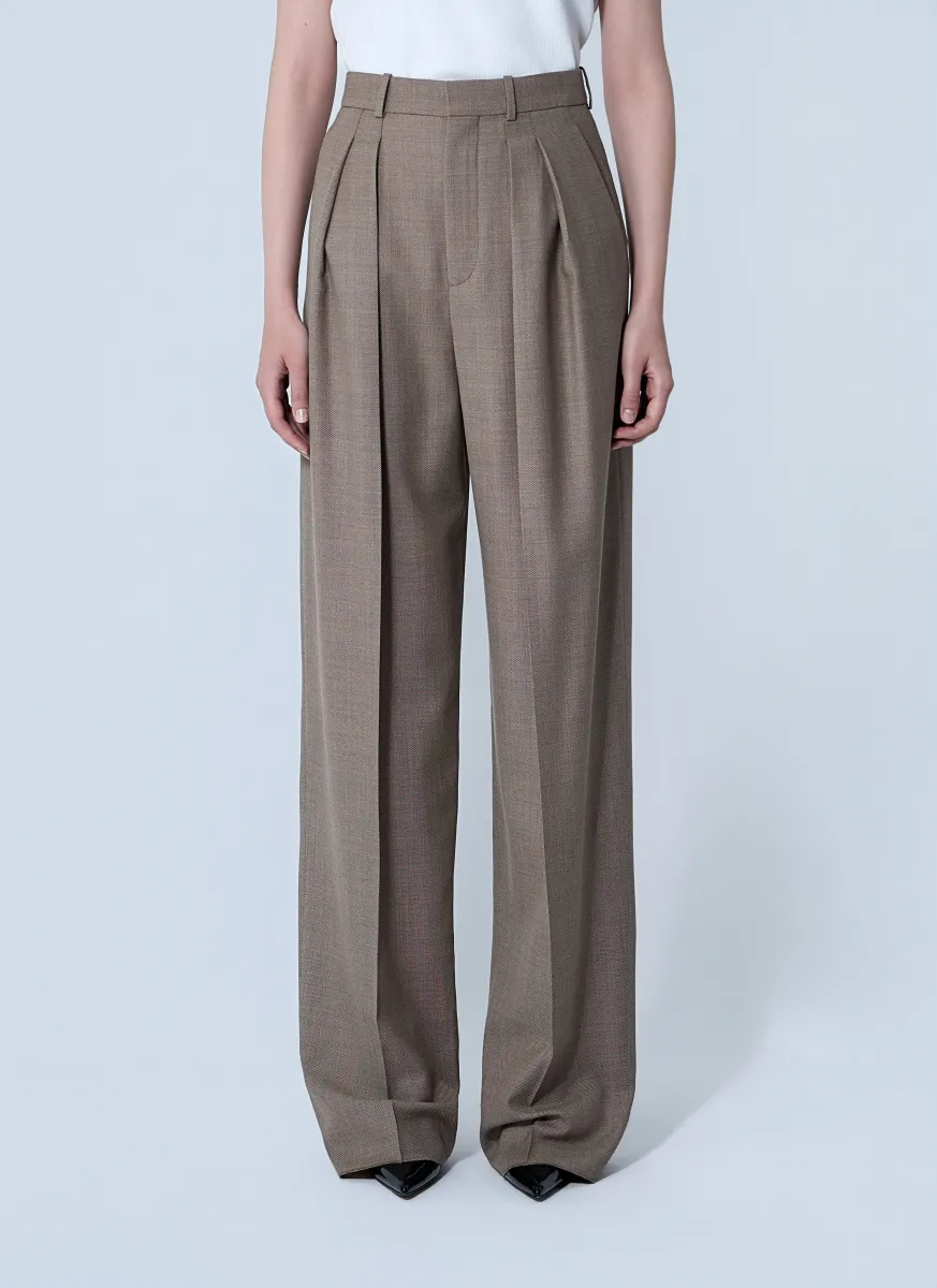 Wool Chiné Pants