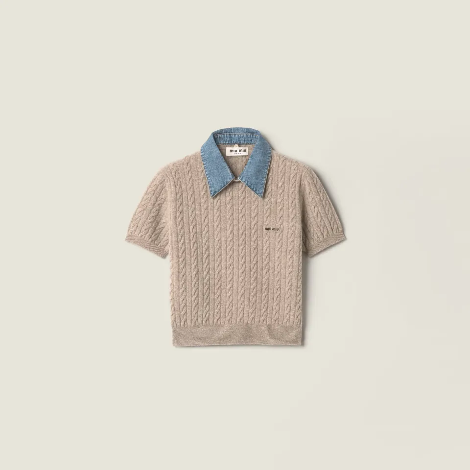 Wool and cashmere knit sweater