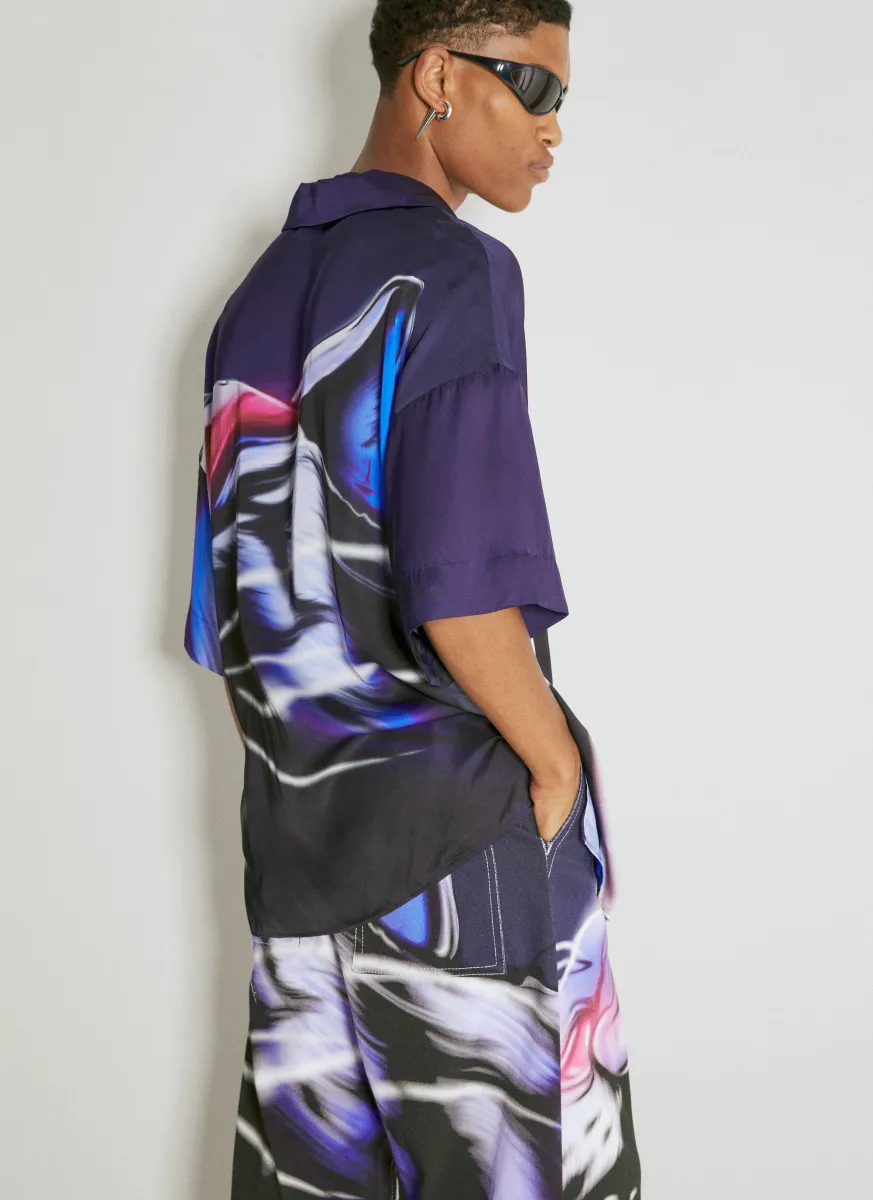 Satin Graphic Shirt