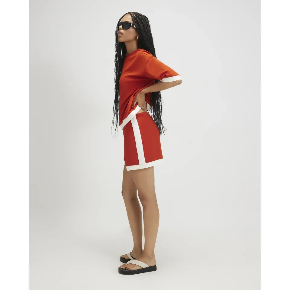 Premium Pleat Colour Block Shorts