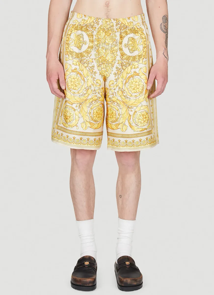 Barocco Silk Shorts