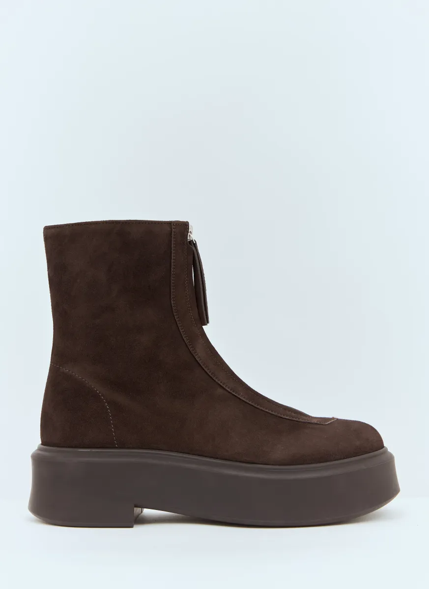 Suede Zipped Boots