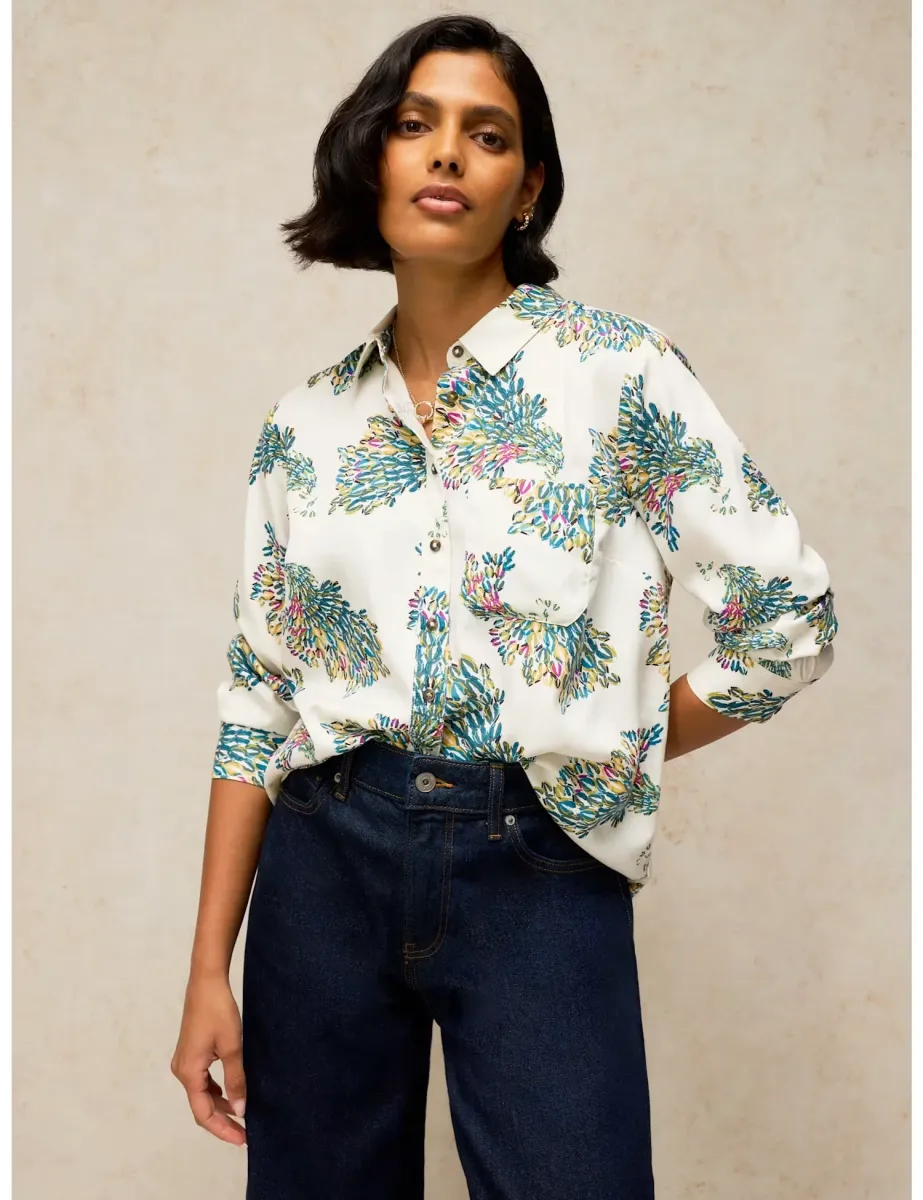 Libby Pure Cotton Printed Collared Shirt