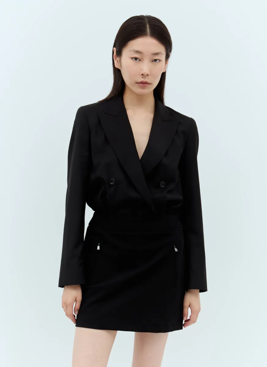 Boxy Blazer Bodysuit