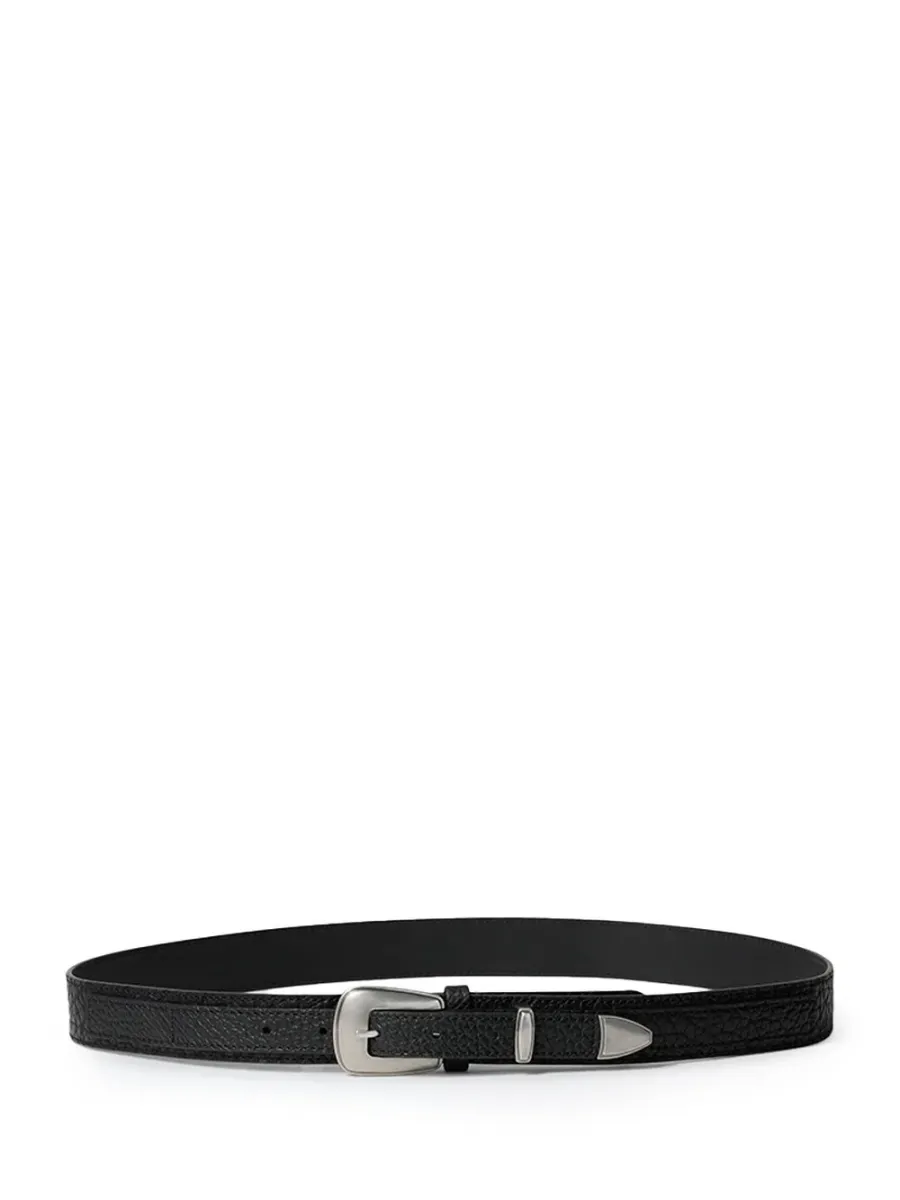 Minimal Western Belt Black