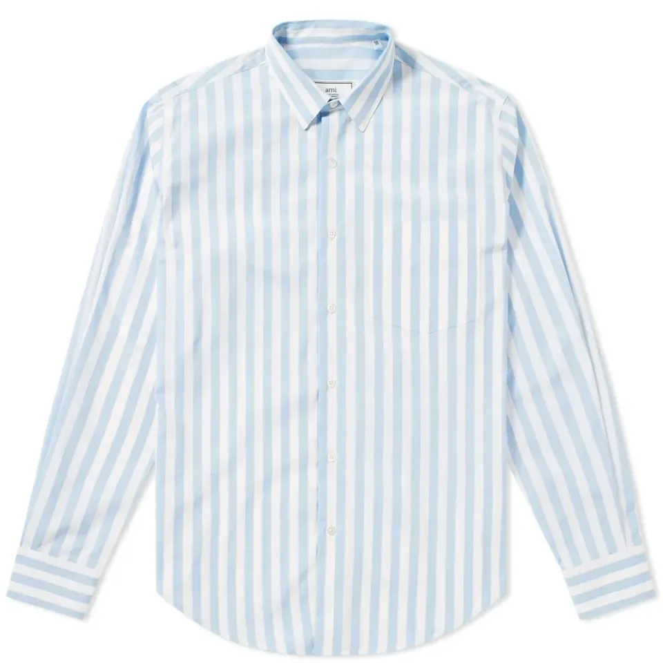 AMI Stripe Wide Shirt