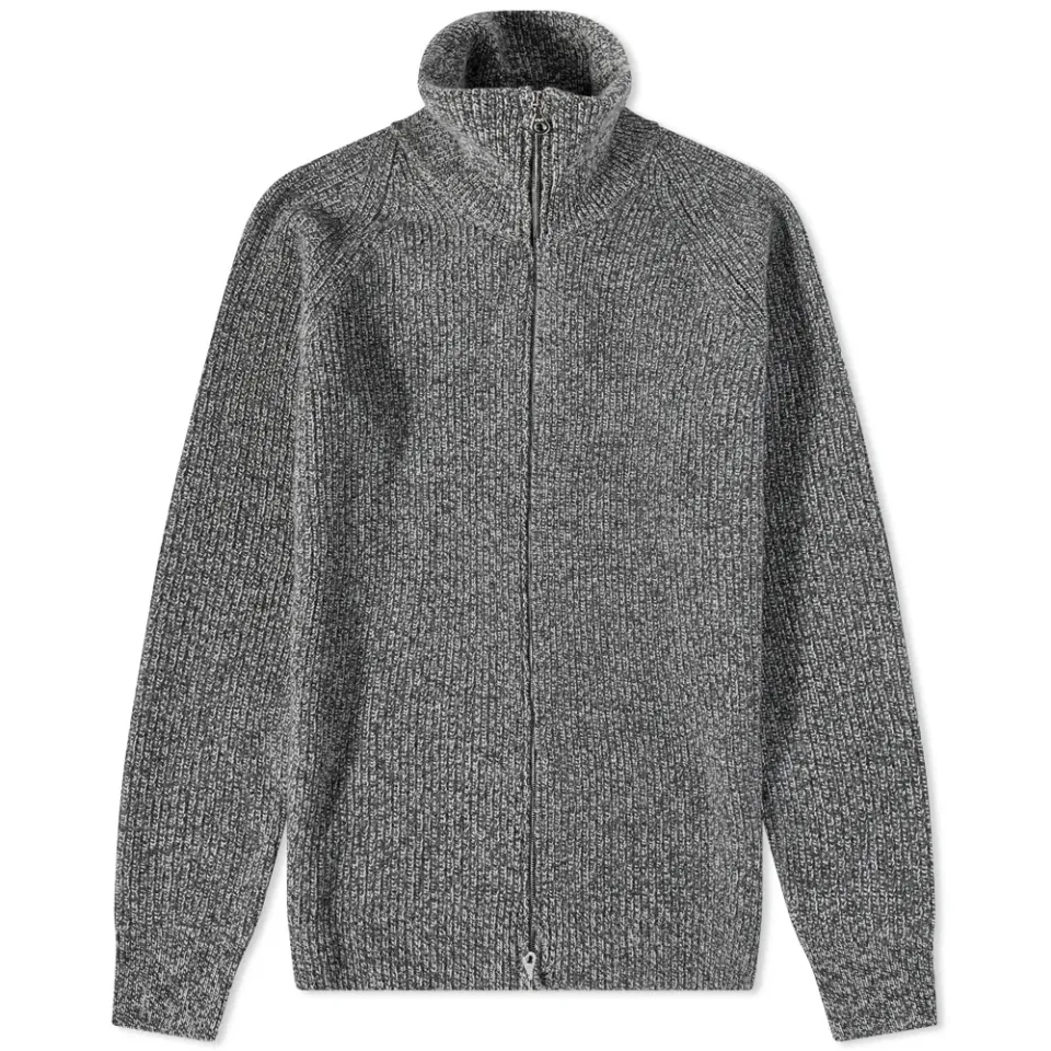 Ribbed Zip Knit