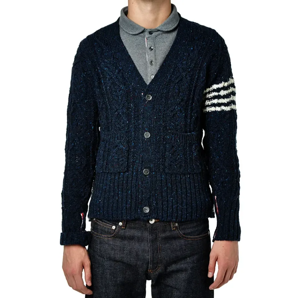 Classic Donegal Cable Knit Cardigan