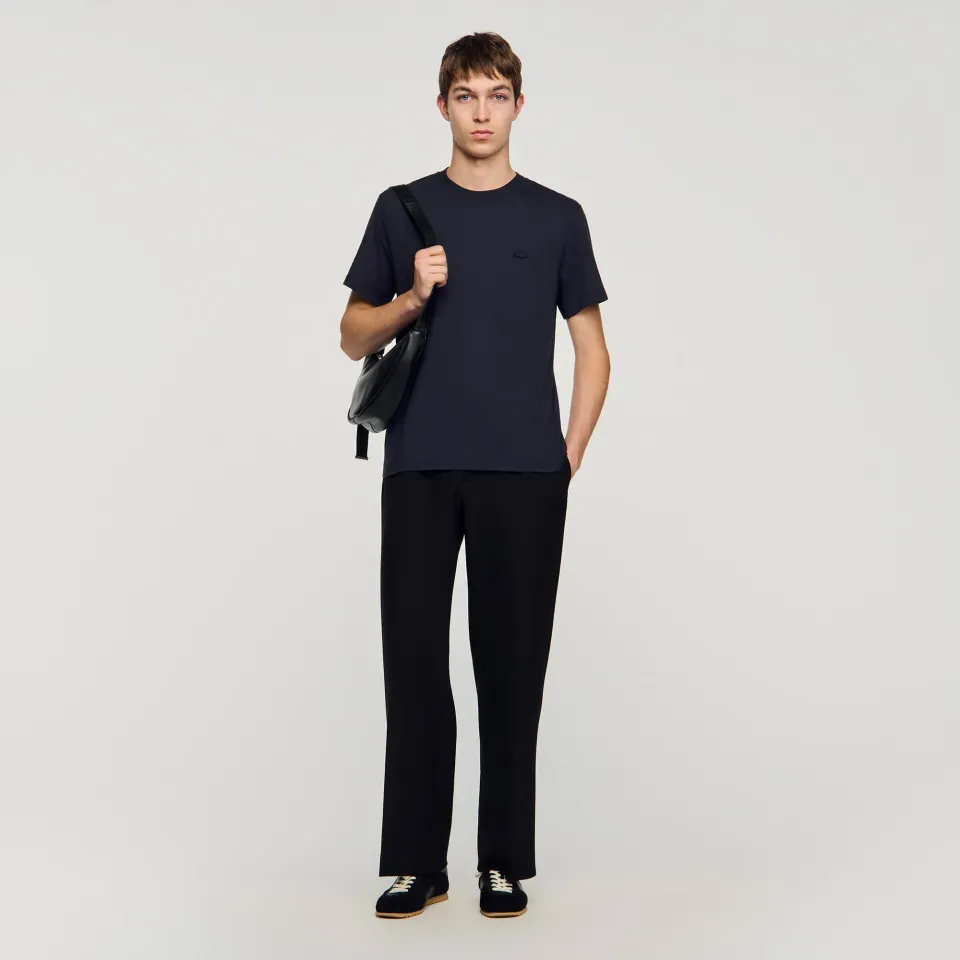 T-shirt with double S patch