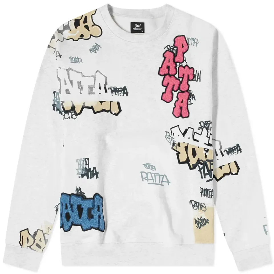 Graffiti Boxy Pocket Crew Sweat