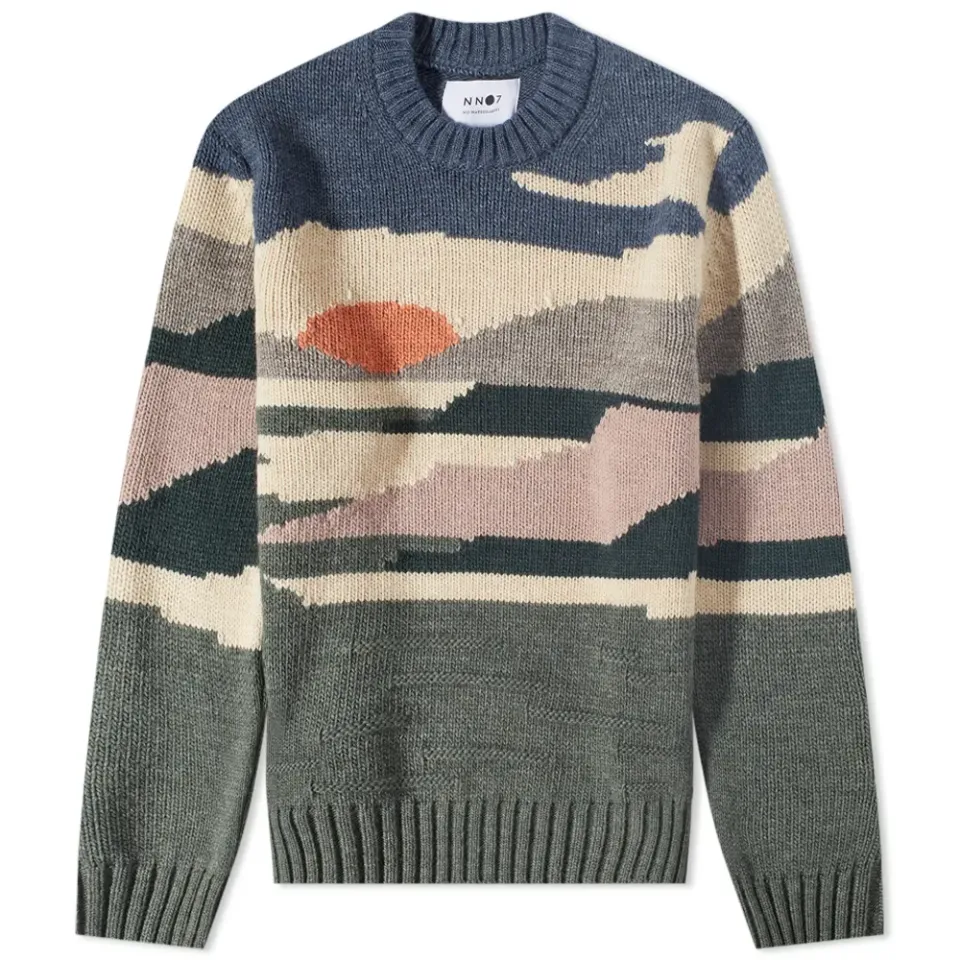 Jason Intarsia Landscape Crew Knit