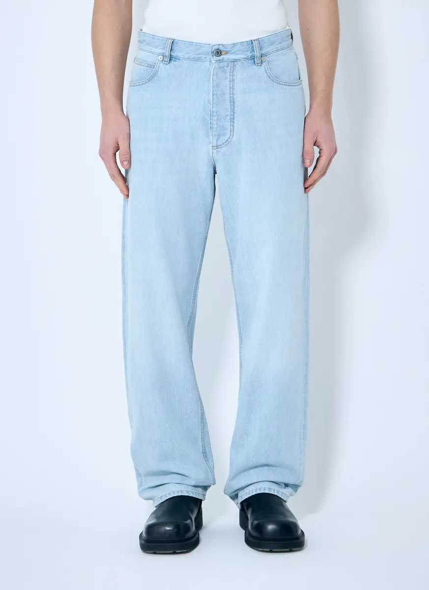 Extra Bleached Wide Leg Jeans