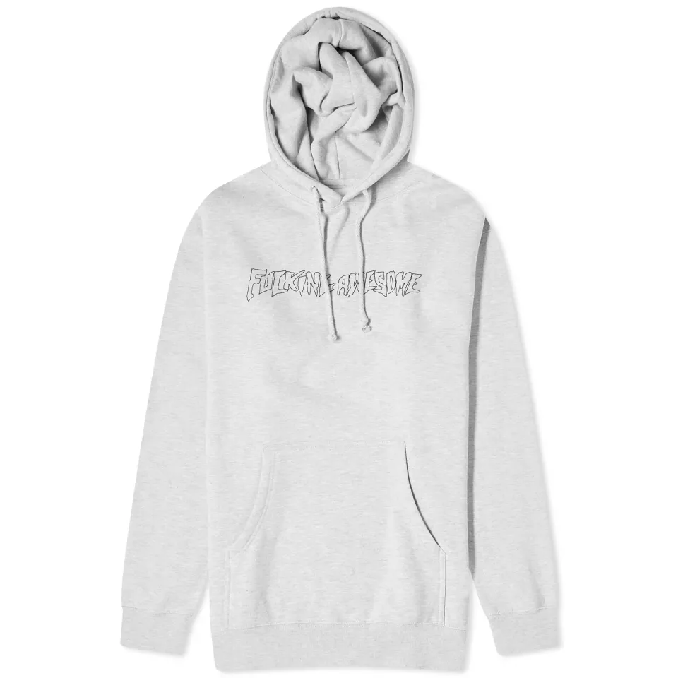 Outline Stamp Logo Hoodie