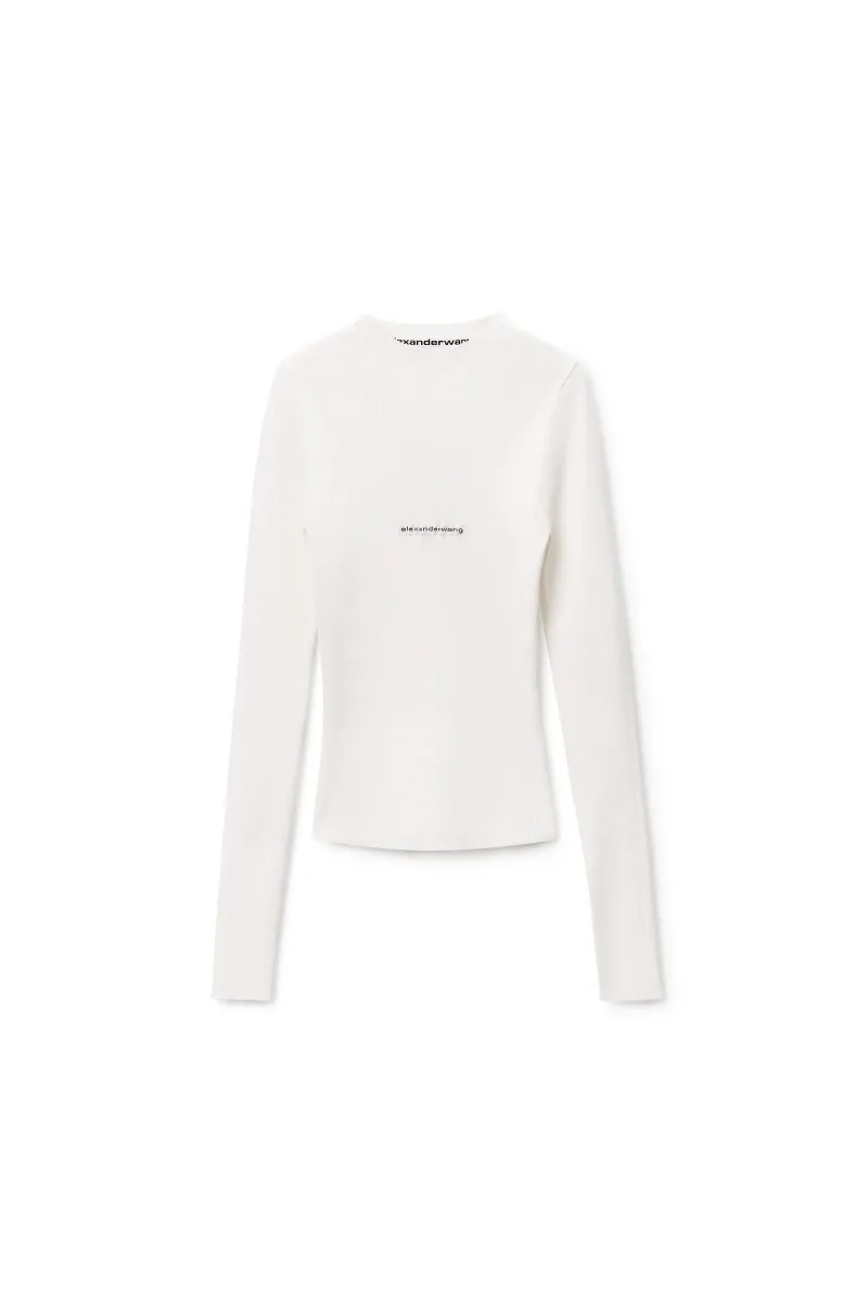 Knit Logo Long Sleeve Tee