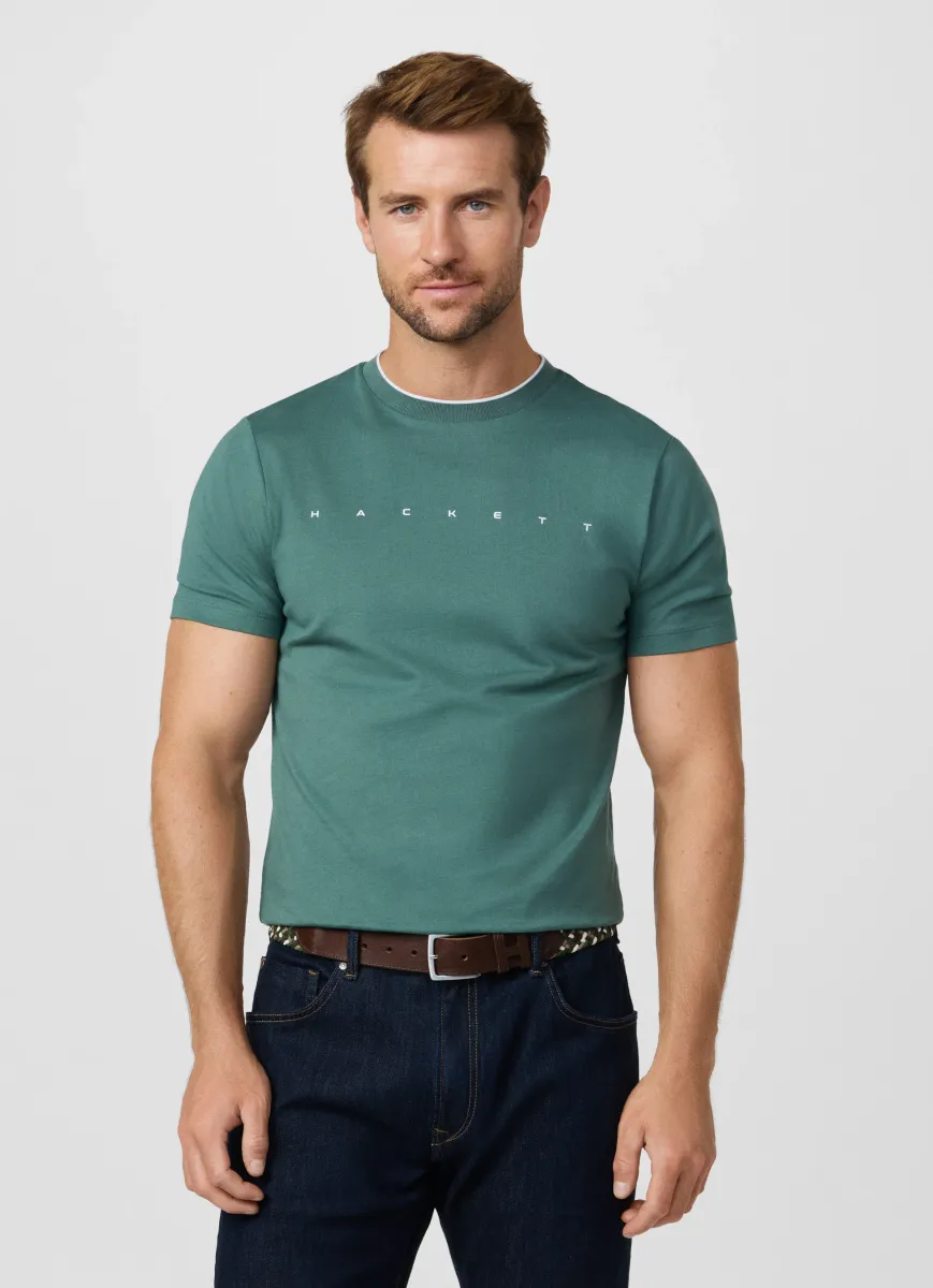 Classic Fit Short Sleeve Branded T-Shirt