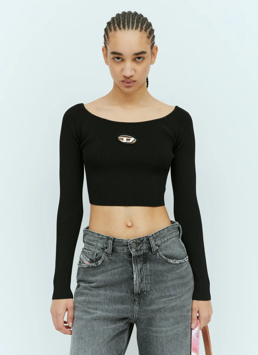 M-Vera-Ls Knit Crop Top