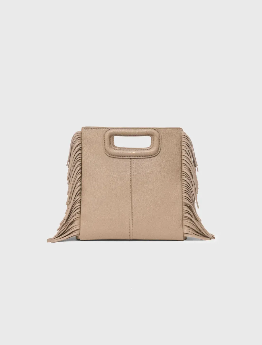 Grained leather M bag