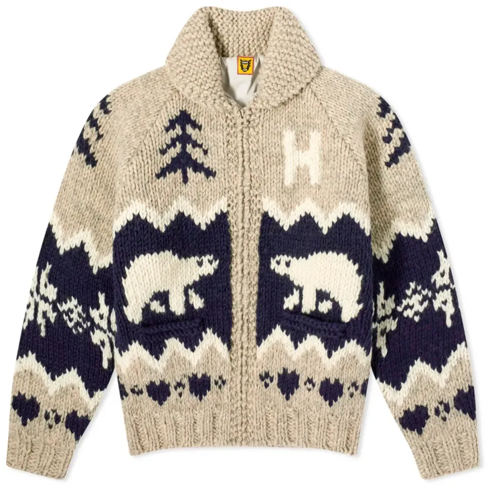Polar Bear Cowichian Cardigan