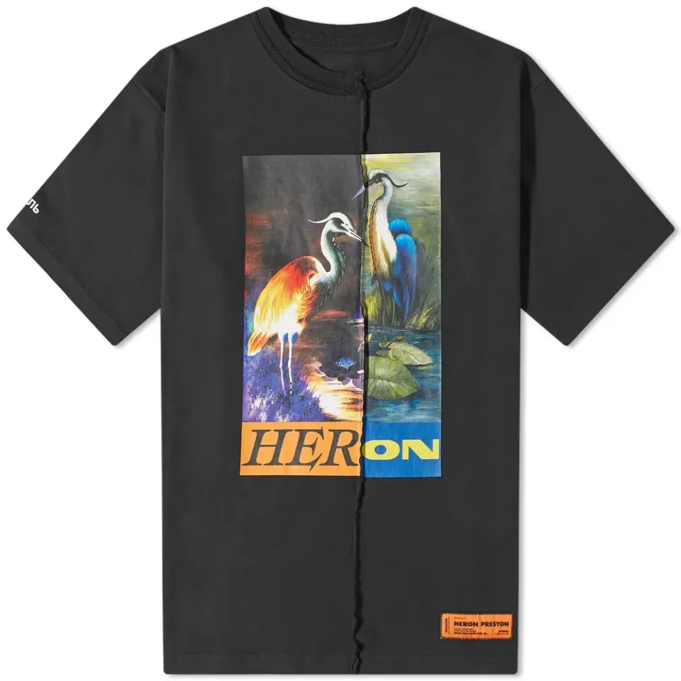 Oversized Split Herons Tee