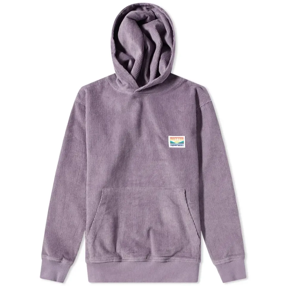 High Wale Cord Pullover Hoodie